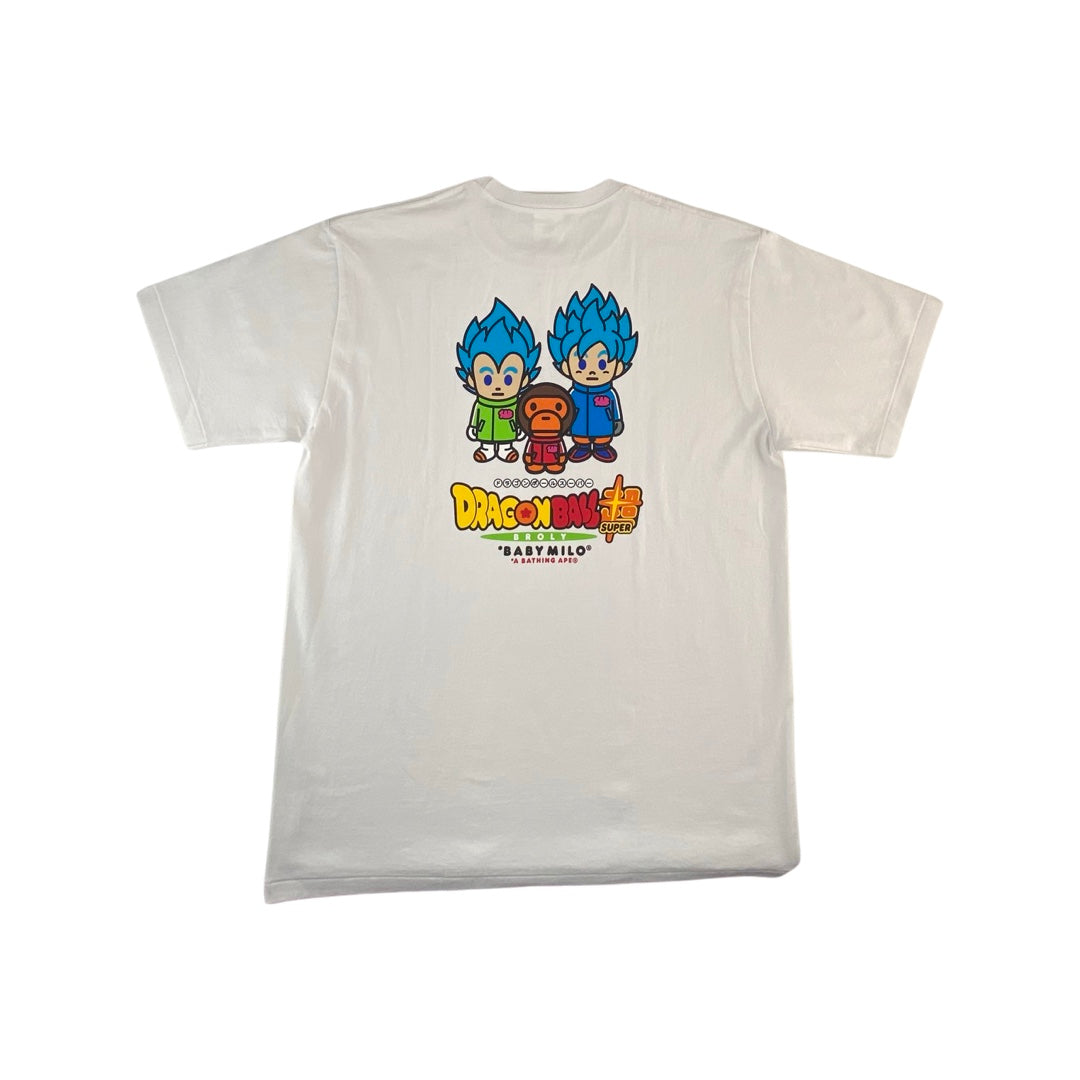 A Bathing Ape Tee "Bape x Super Son Guku & Vegeta" -white