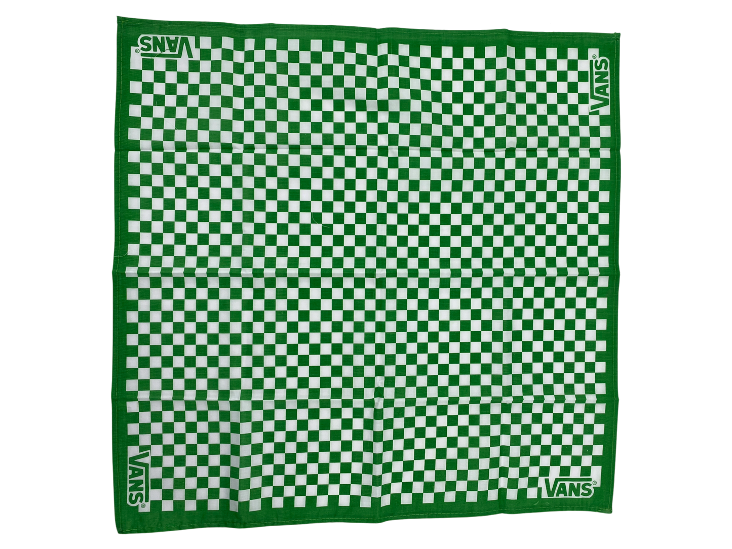 Checkerboard Tuch von Vans. Details: Grünes Schachbrett Muster mit Vans-Logo Maße: 55x55cm