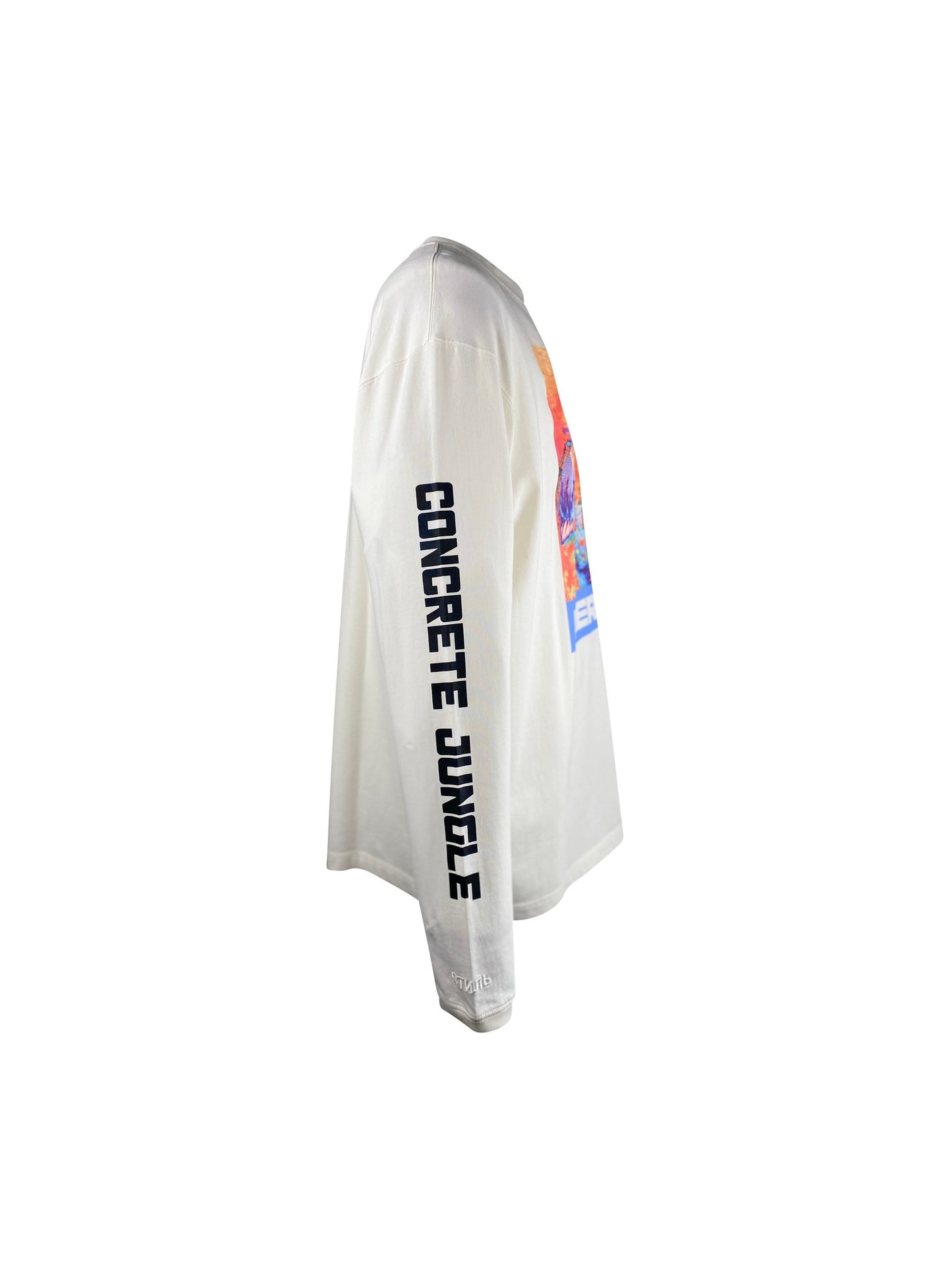 Heron Preston T-Shirt Longsleeve "CRANE" -white/multi