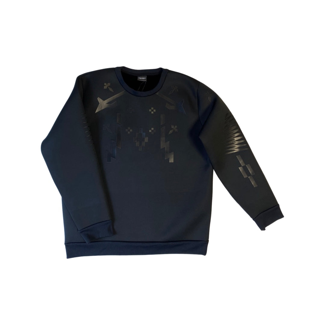 Marcelo Burlon “Neopren” Sweater "VIEDMA Crew" -black