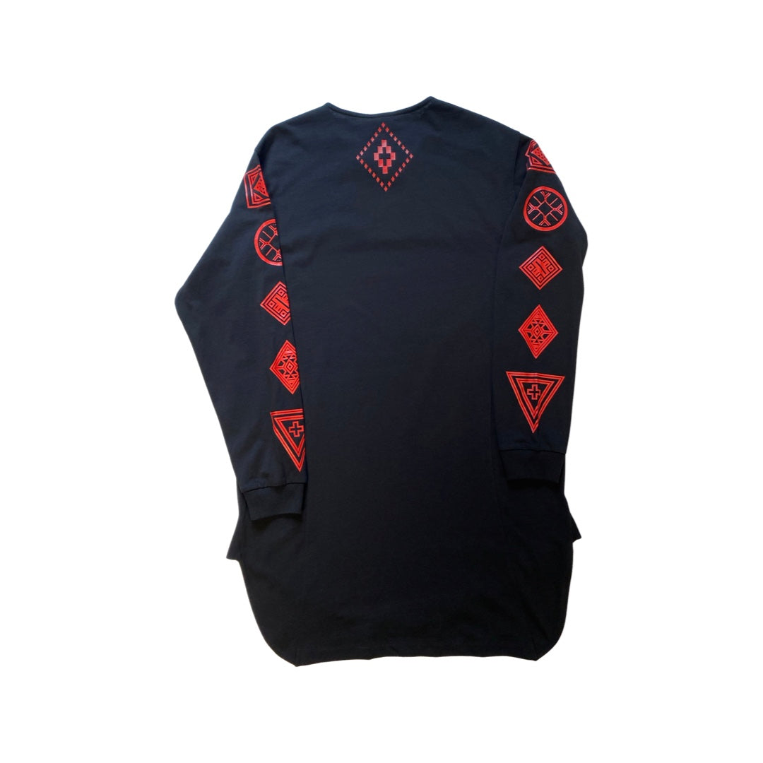 Marcelo Burlon archivio Longsleeve “ GUALICHU” -black/red