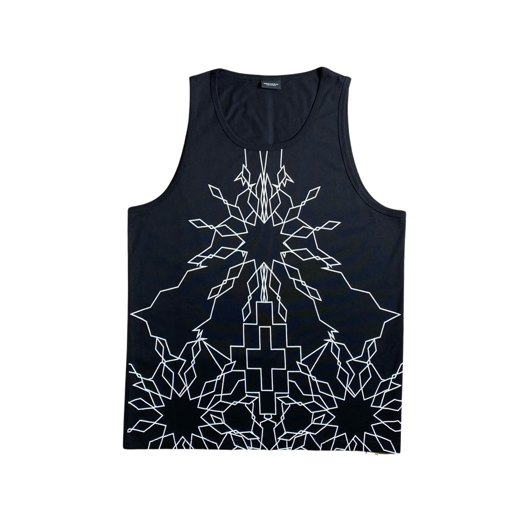 Marcelo Burlon Tanktop Tee "Edwuard Crew" -black