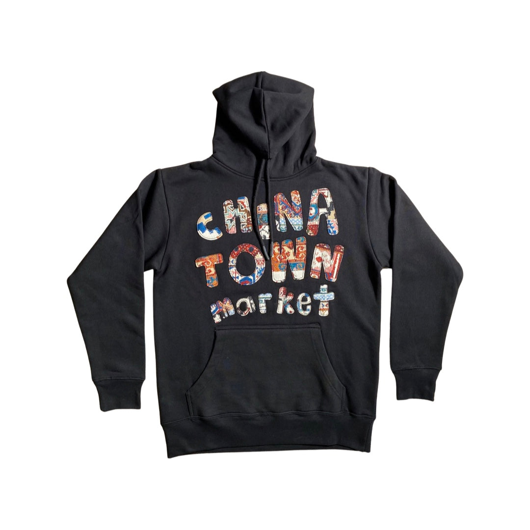 Chinatown Market Hoodie "Patchwork" - black