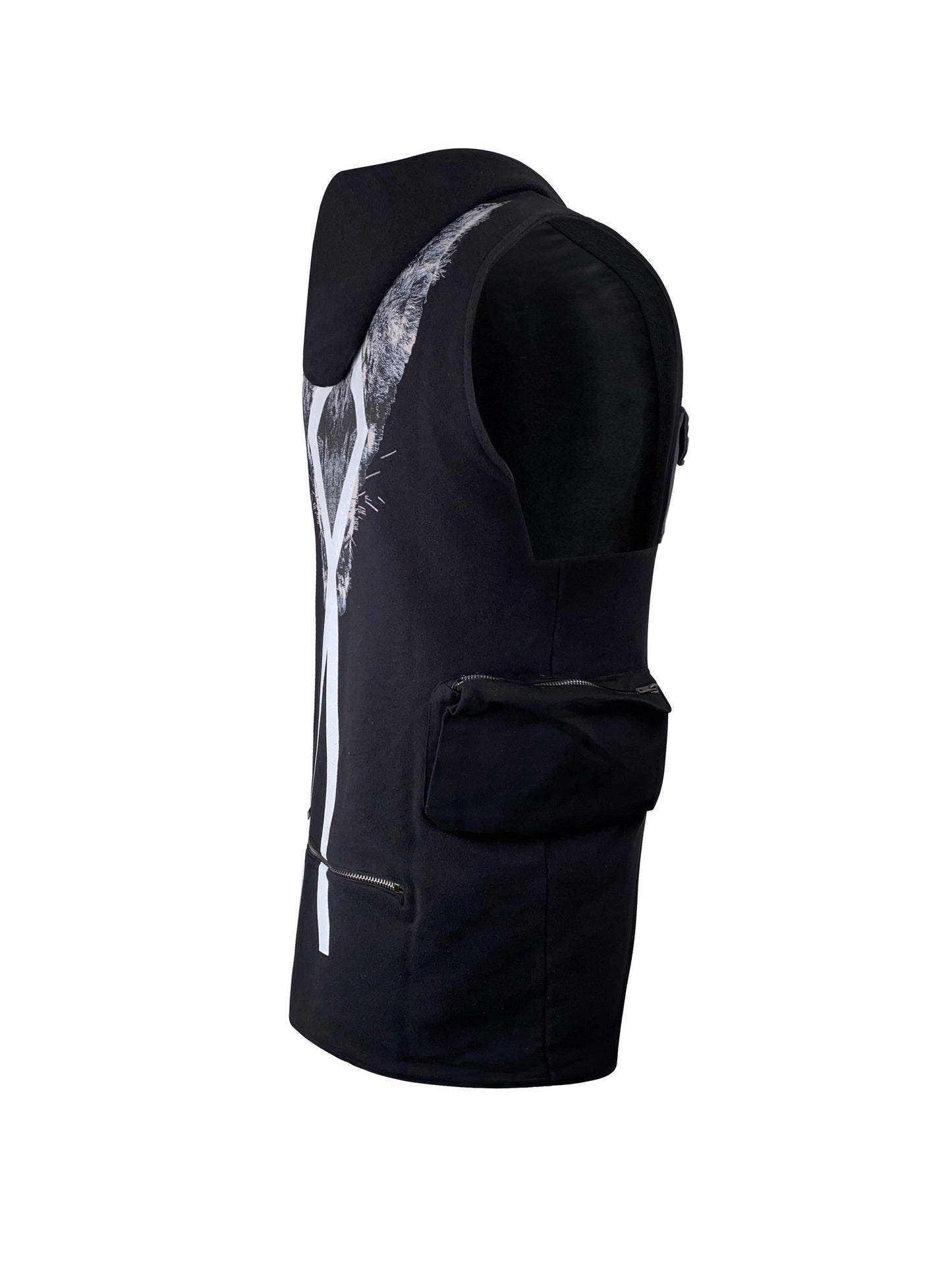 Marcelo Burlon Weste „Alara Hood„ -black