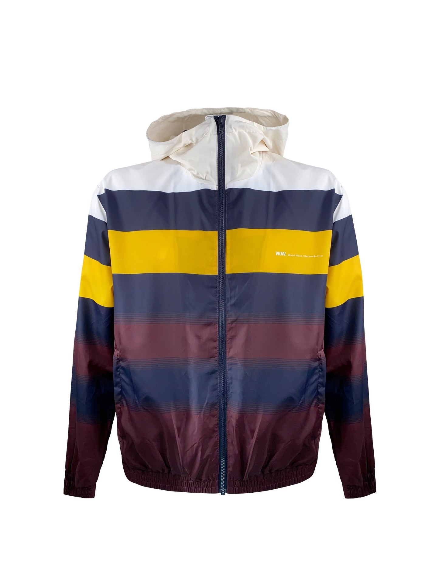 Wood Wood Windjacke „Emmett Jacket“ -navy stripe, Jacke von Wood Wood , Windbreaker, gestreift, Windjacke