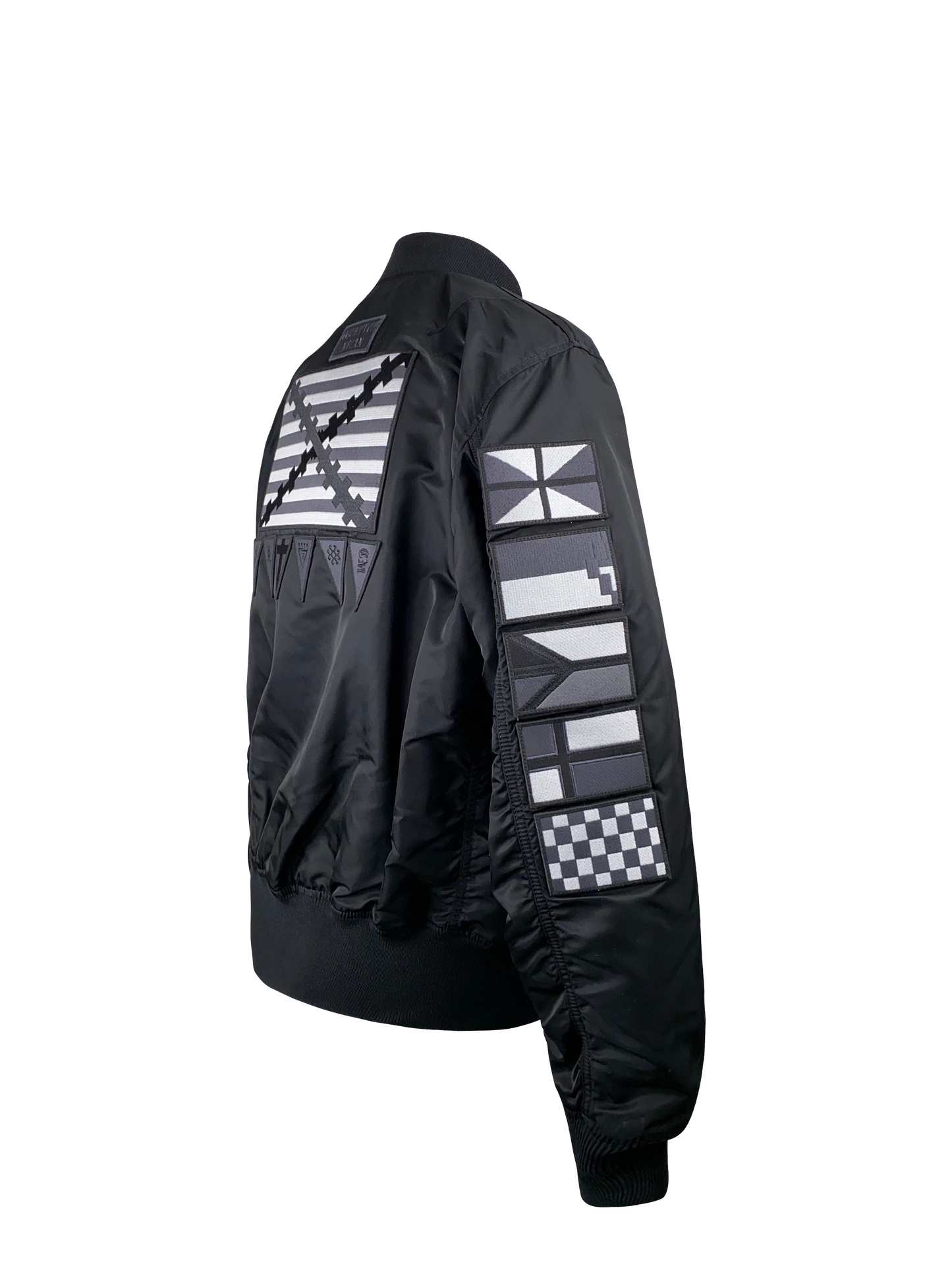 Marcelo Burlon Bomberjacke „Black Flags Alpha MA-1“ -black