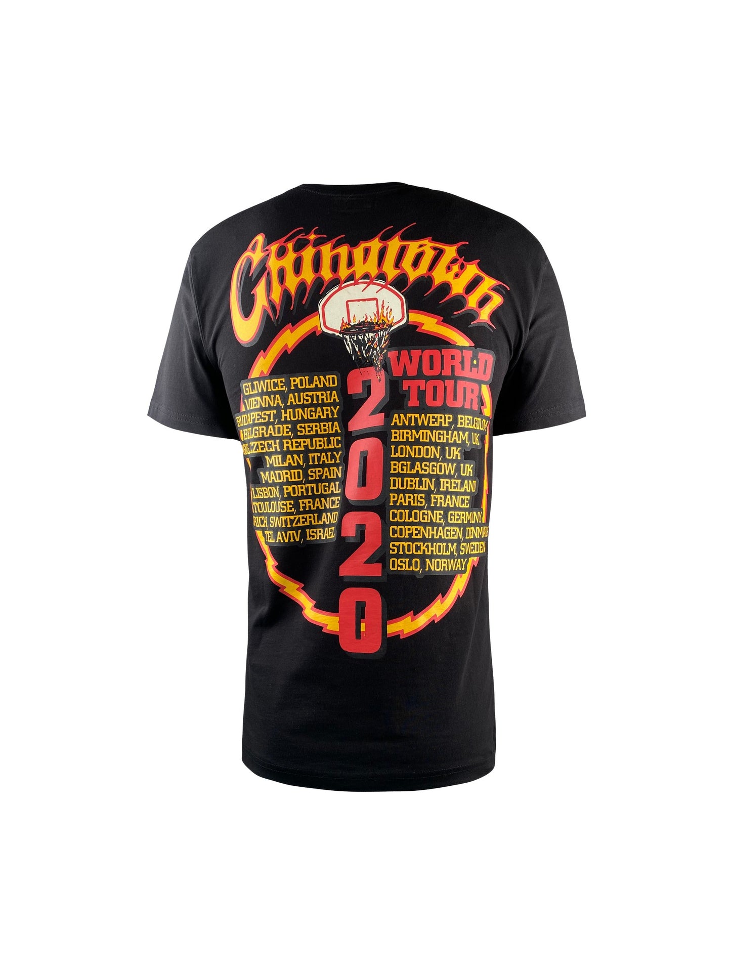 Chinatown Market Tee „Skelly World Tour“ -black