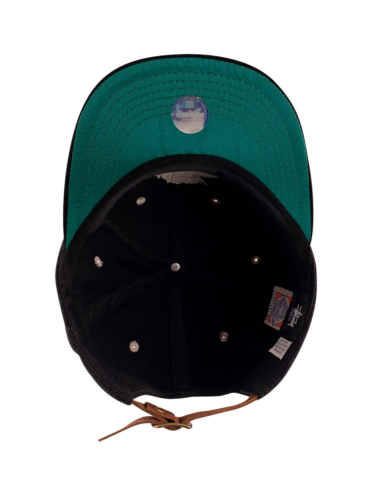 Stüssy Cap "Gothic S Ebbets" - Black/Green