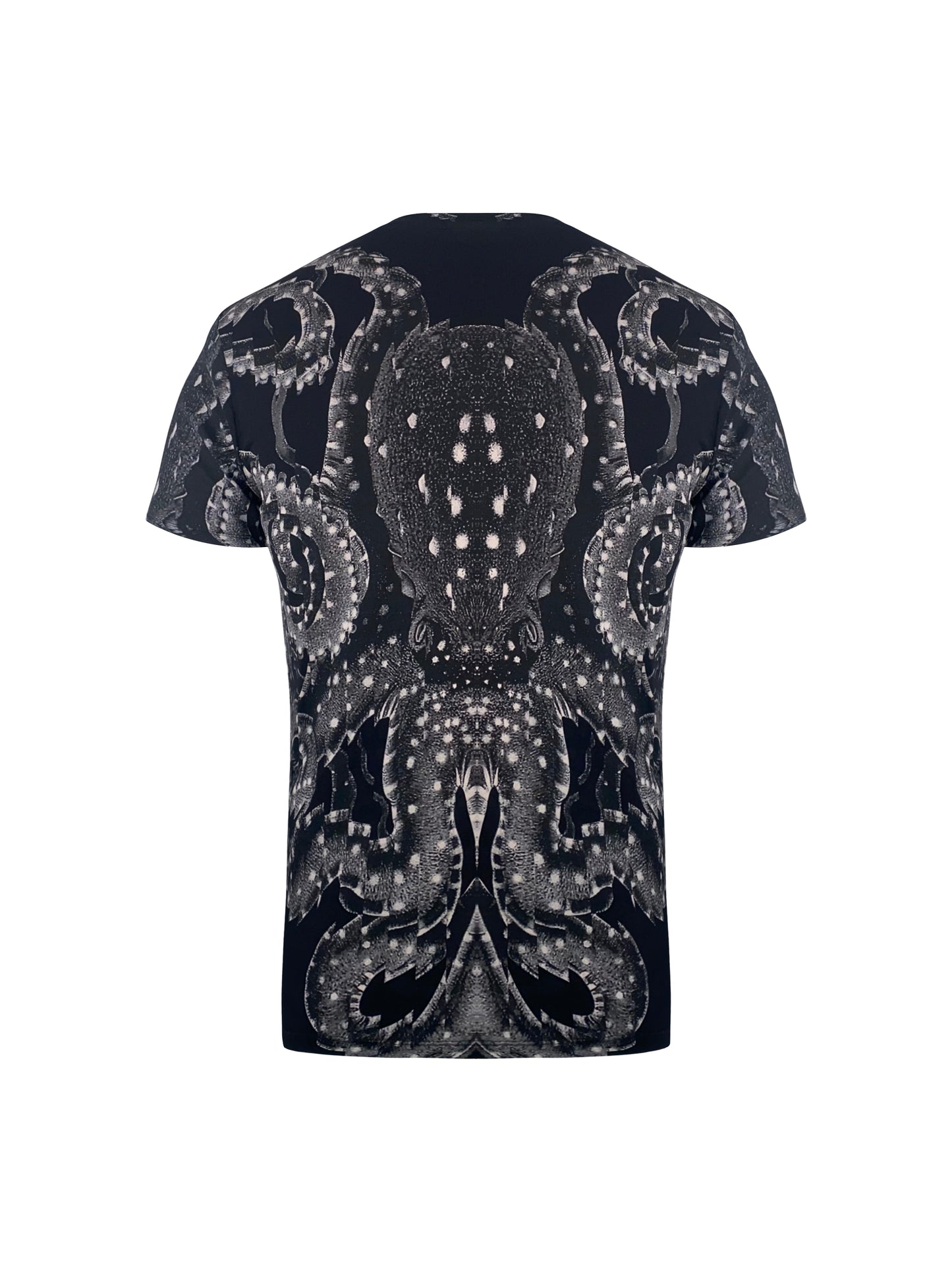 Marcelo Burlon Tee "Allover Octopus" -beige/black