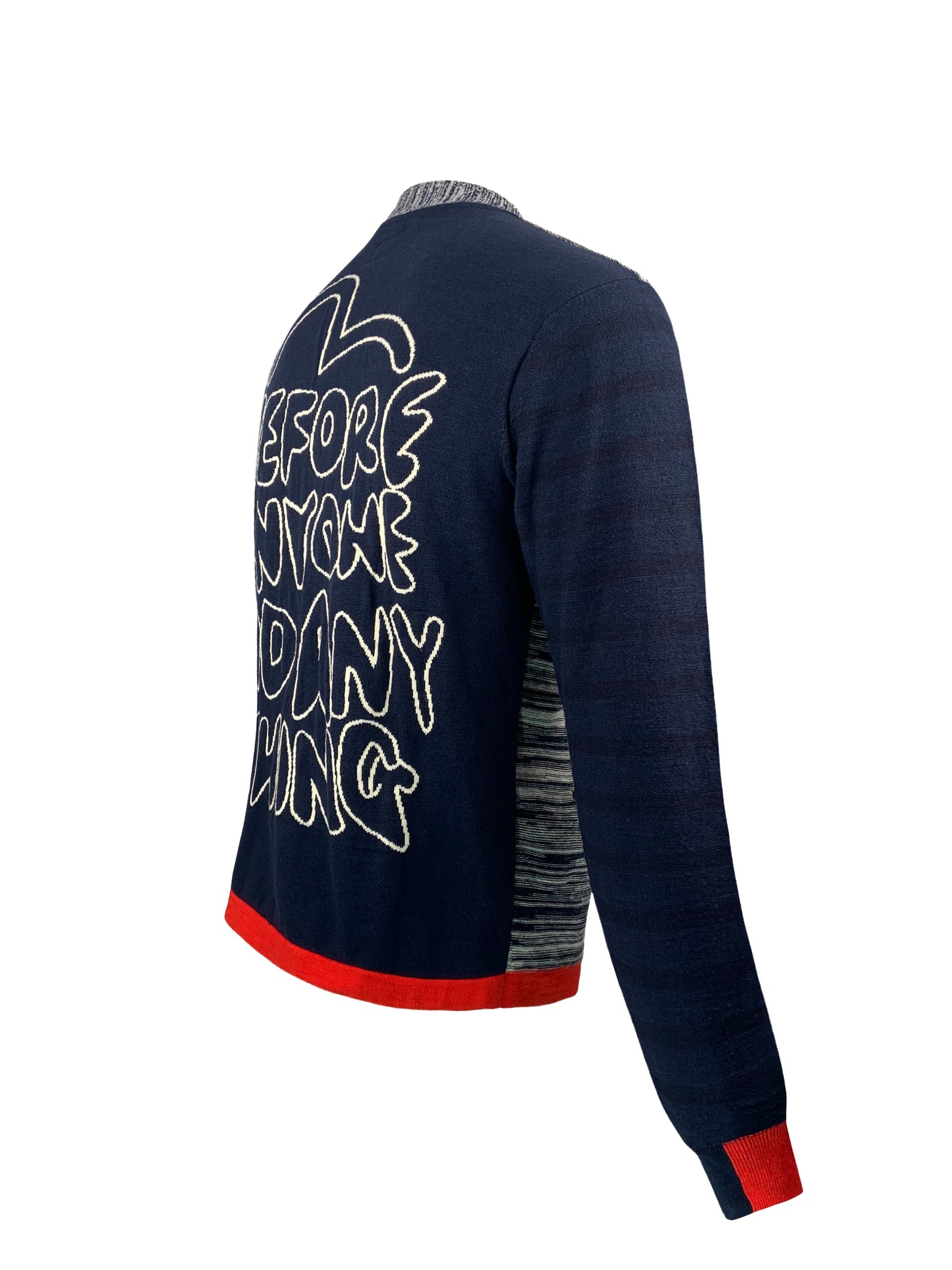 Evisu Jacke "Seagull & Evisu Slogan" - Blue/Red