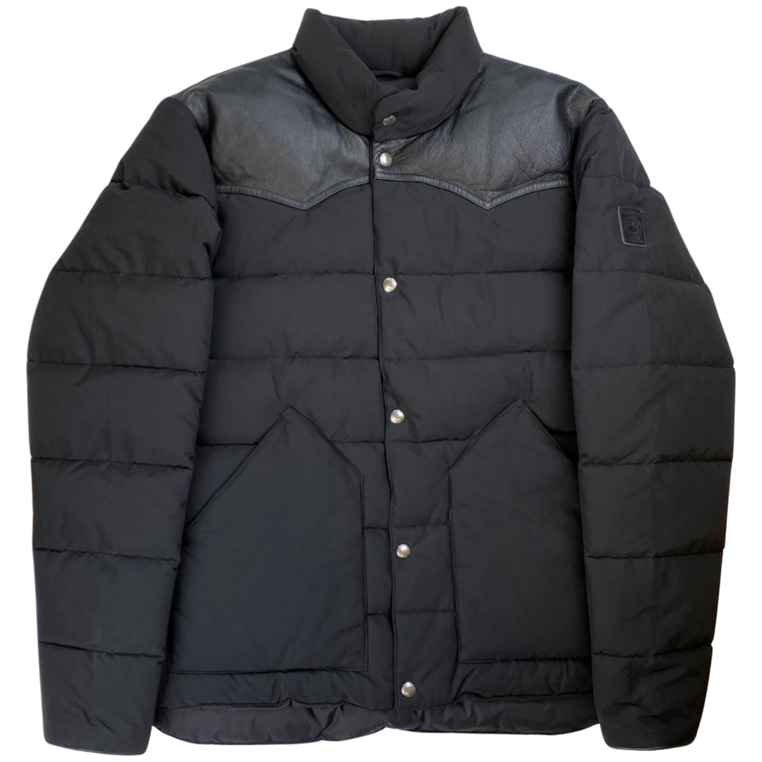 Penfield Jacke "Pelam Leather Yoke Down Jacket" -black