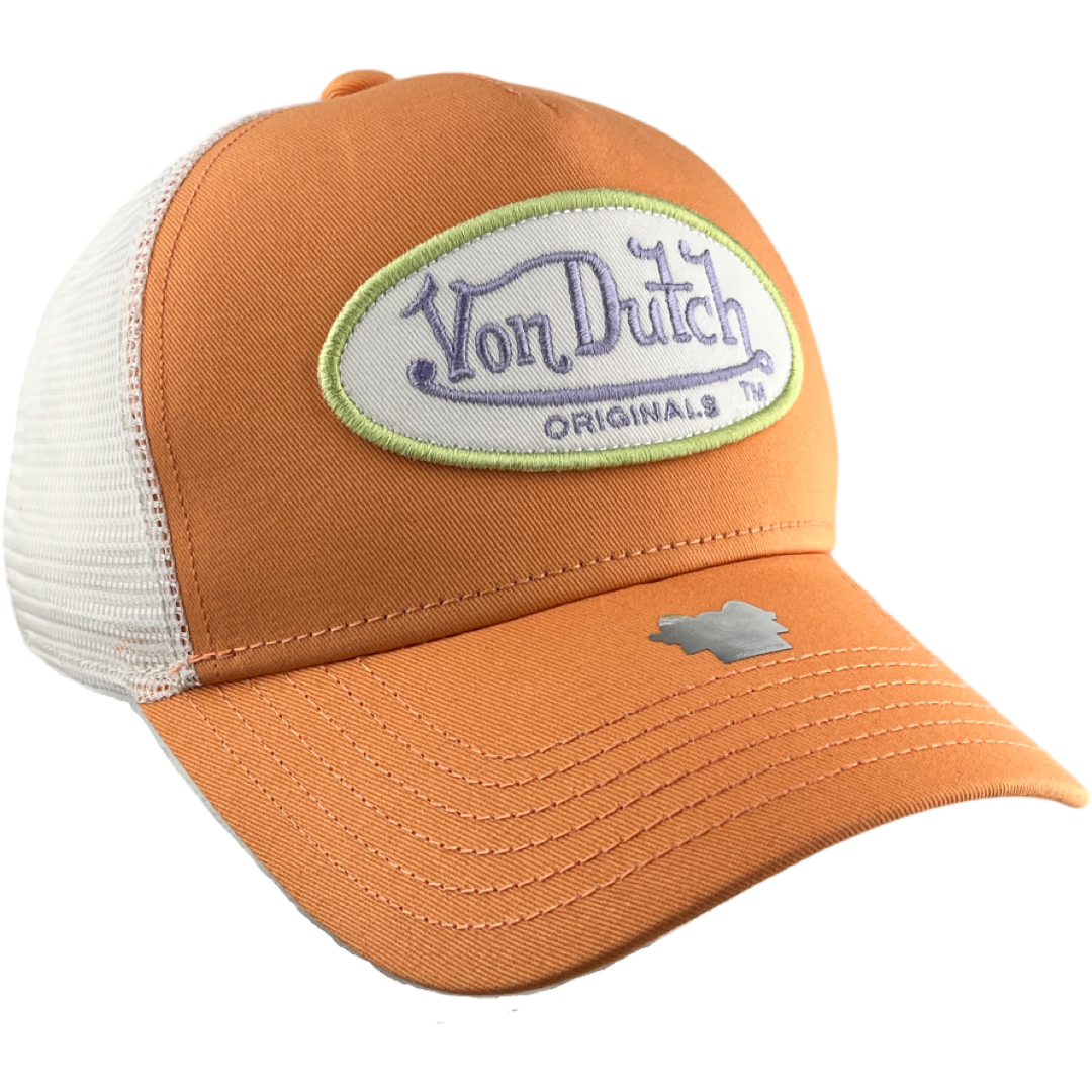 Kopie von Von Dutch Caps "Trucker Boston" -peach/white