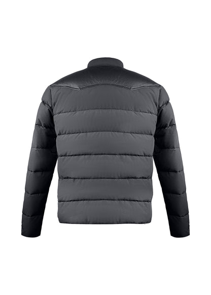 Penfield Jacke "Pelam Leather Yoke Down Jacket" -black