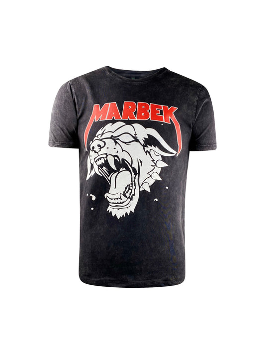 Marbek Tee "Marbek" -blackT-Shirt mit Rundhalsausschnitt von Marbek.   Details:   Dieses Tee wurde ausschließlich mittels erneuerbarer Energie aus Wind - und Solarkraft hergestellt, "earth positive", siehe Pflegeetikett Kurzarm Schwarz mit großem Print auf der Front Passform:regular, Brustumfang: 90 cm (Größe XS) Material: 100% BIO-Baumwolle Pflegehinweise: kalte Maschinenwäsche, auf der Leine trocknen, Design nicht bügeln, nicht bleichen, nicht im Trockner trocknen  