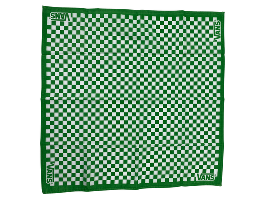 Checkerboard Tuch von Vans. Details: Grünes Schachbrett Muster mit Vans-Logo Maße: 55x55cm 