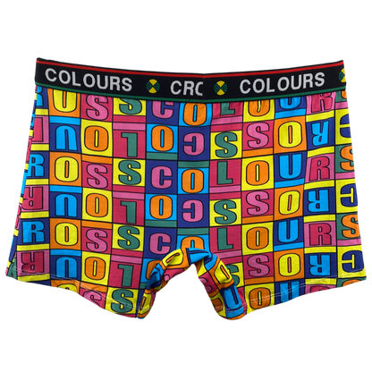 Cross Colours Shorts "Alphabet Boxer Brief" -multiUnderwear without prejudice von Cross Colours. Details: Statement Underwear weiches Gummibündchen, farbenfrohes Design Material: 95% Baumwolle, 5% Spandex