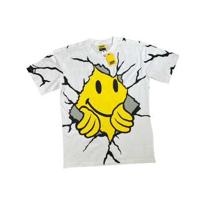 Chinatown Market Tee “Smiley Dry Wall Breaker“ - white