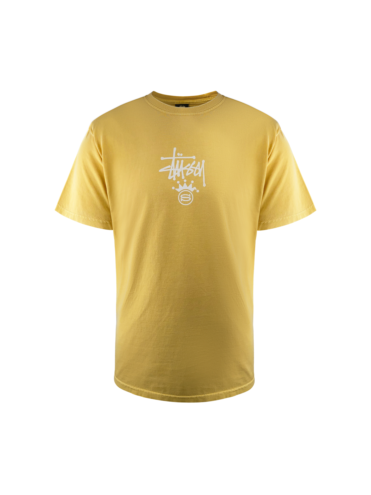 Stüssy T-Shirt „S-Crown Dyed“ -Mustard