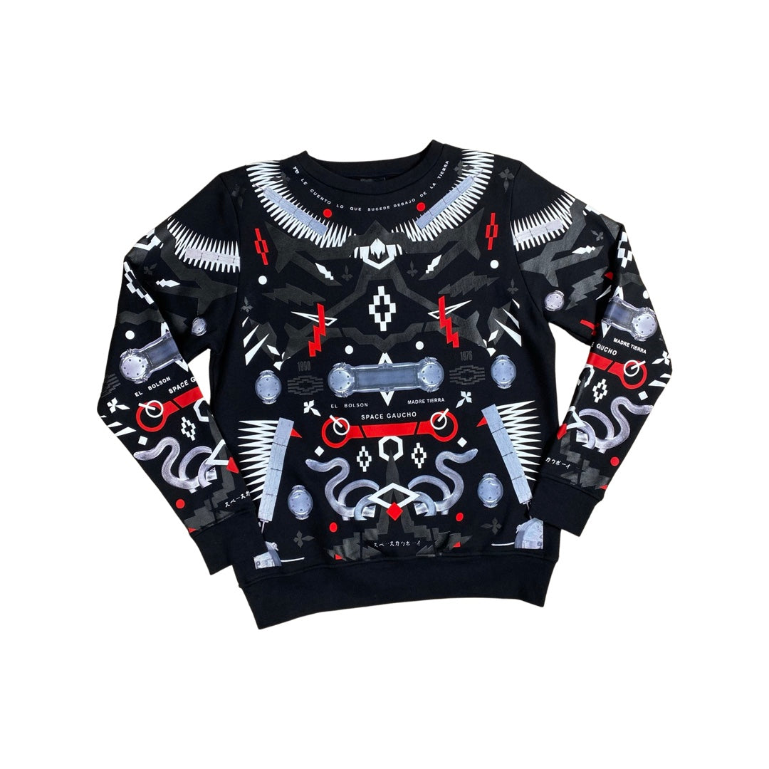 Marcelo Burlon Sweater “LACAR CREW” -black/multi
