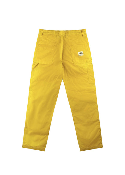 Stüssy Hose “Waxed Cotton Ripstop Work Pant” - yellow