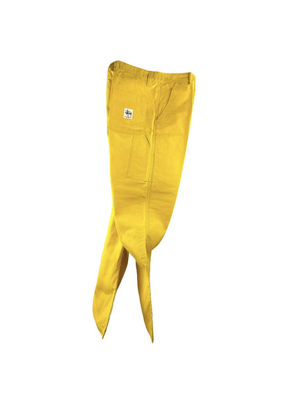 Stüssy Hose “Waxed Cotton Ripstop Work Pant” - yellow