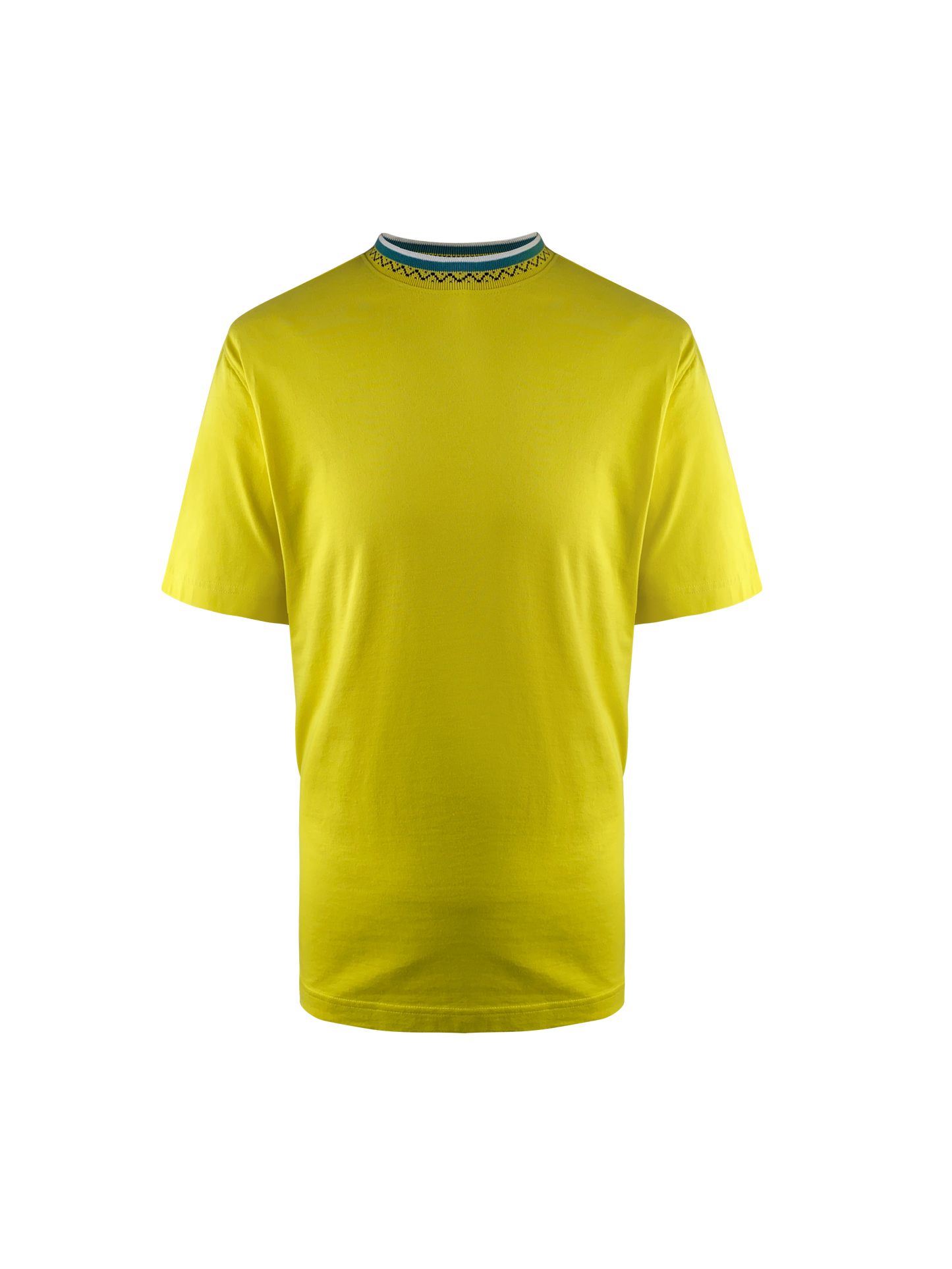 Stüssy T-Shirt „Zig Zag Crew“ -Lemon