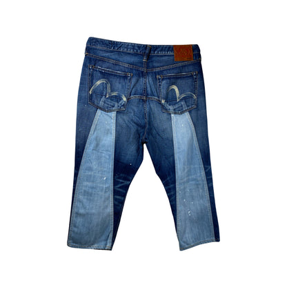Evisu Hose Jeans "HT Jeans, BLUE INSERT, DAICOCK" -IND1