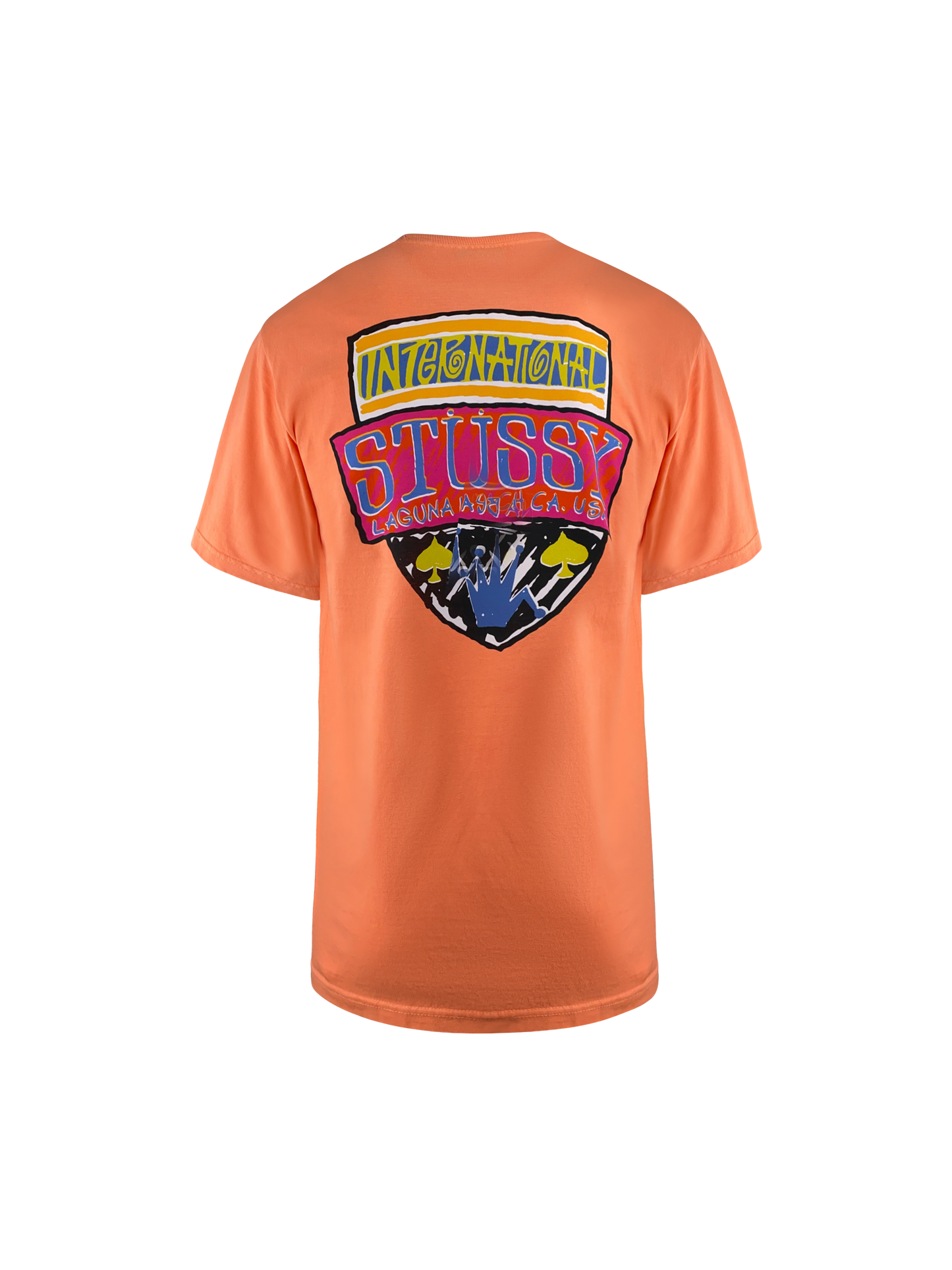 Stüssy T-Shirt „Laguna Beach“ -Neon Orange