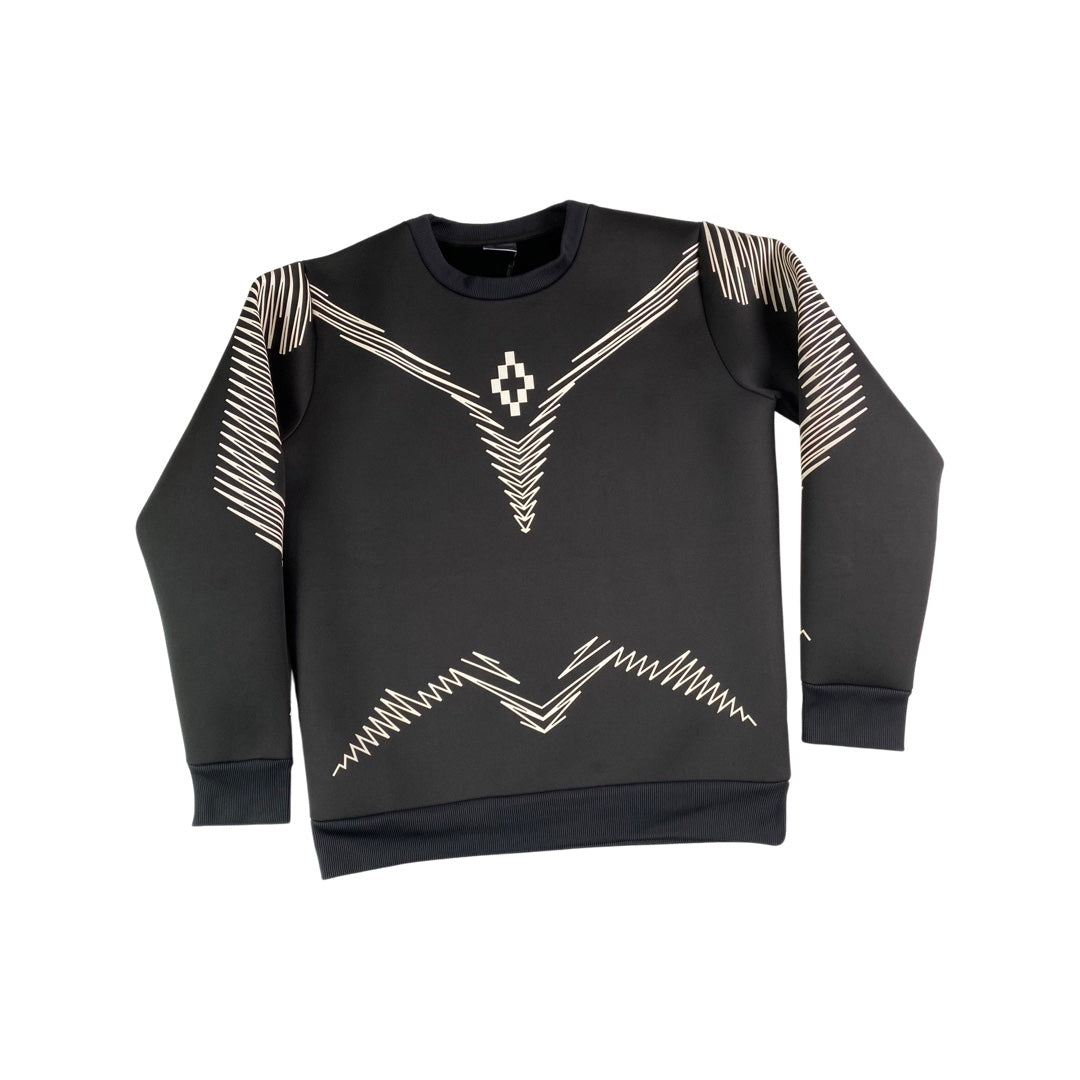 Marcelo Burlon “Neopren” Sweater "Los Alerces Symbol Crew" -black