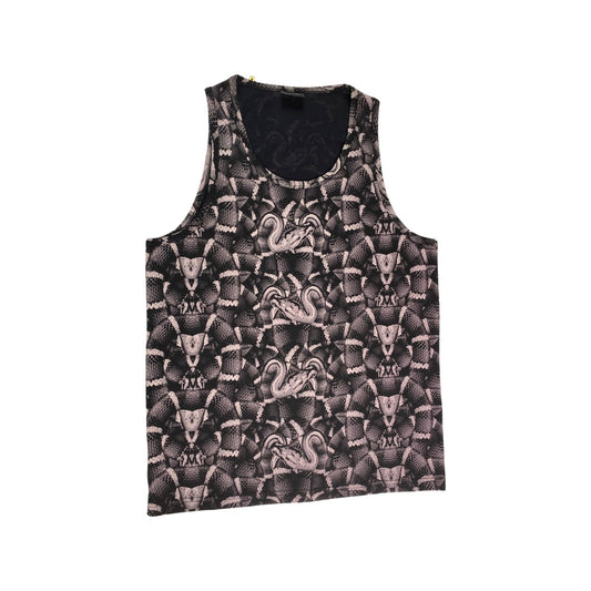 Marcelo Burlon Tanktop Tee "ALLOVER SNAKE TANK" -black