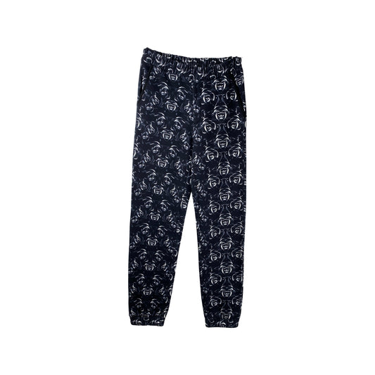 Marcelo Burlon Hose „Lemu Pant all over“ - black/white