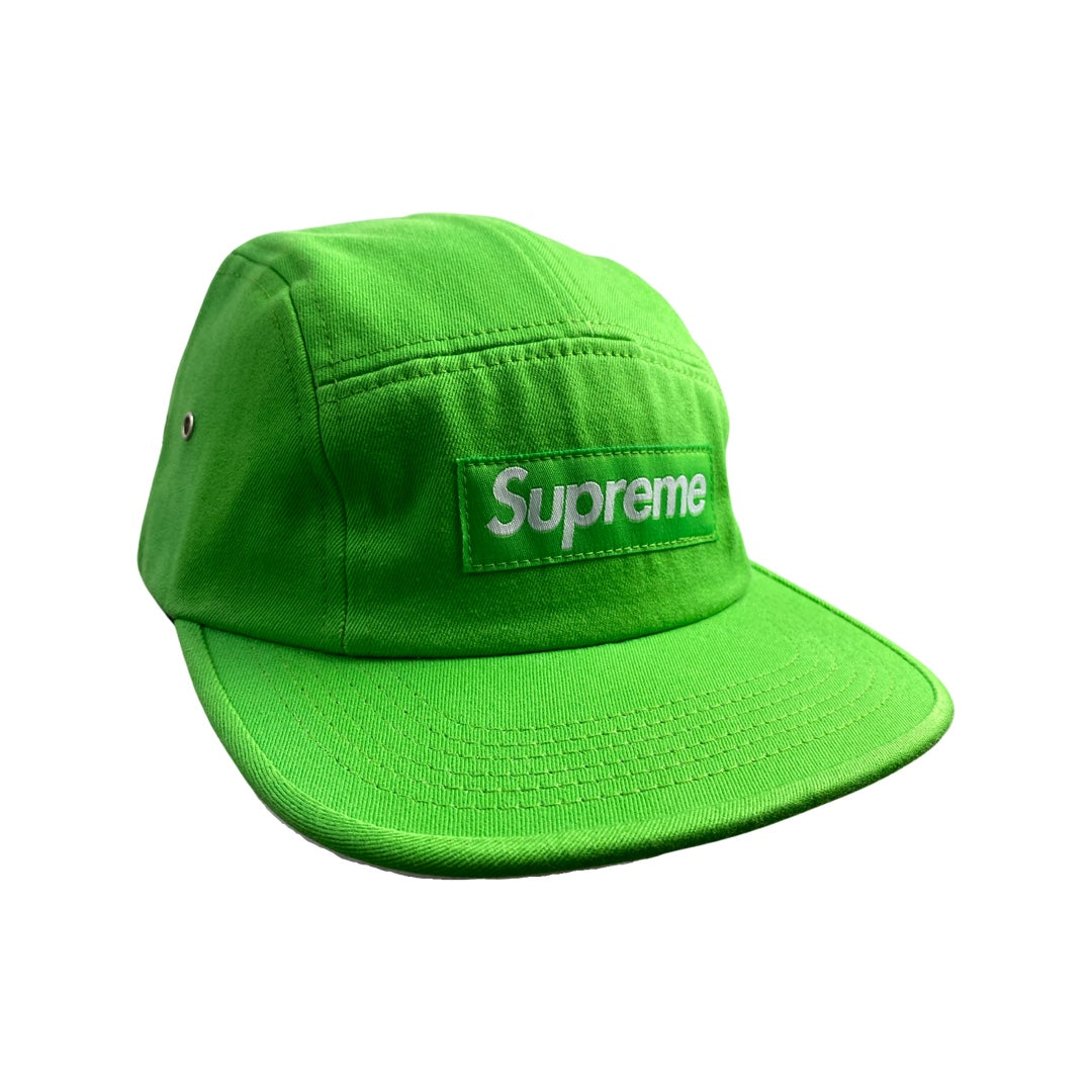 Supreme Logo Cap - neon green