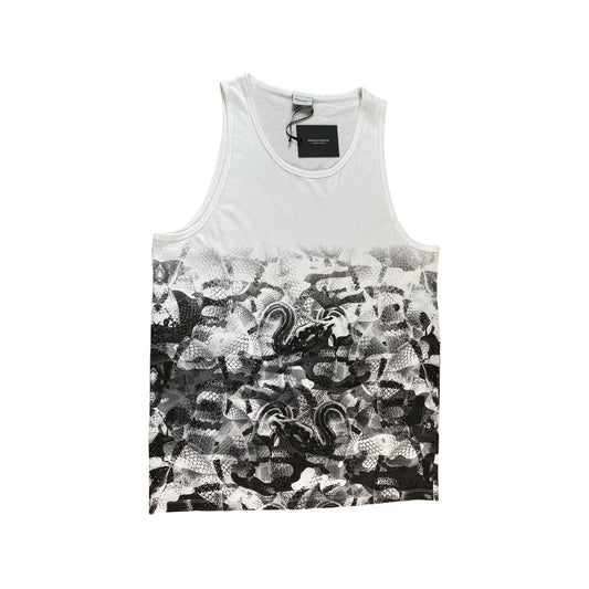 Marcelo Burlon Tanktop Tee "ALLOVER SNAKE TANK" white