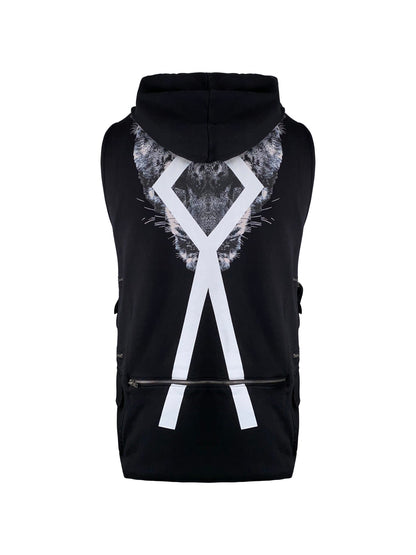 Marcelo Burlon Weste „Alara Hood„ -black