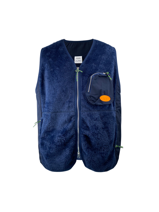 Très Bien Weste „Sneeze Fuzz Fleece Vest“ - navy blue