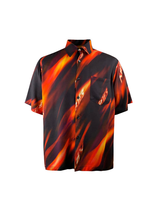 Aries Hemd "Fyre Hawaiian Shirt" - multicolour