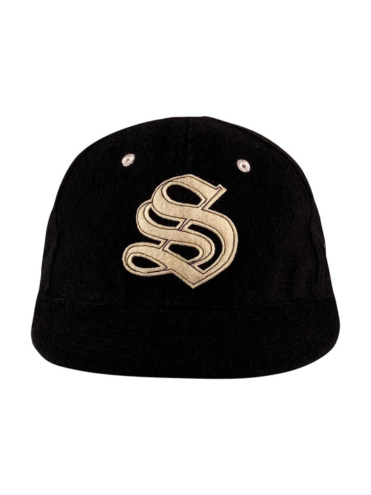 Stüssy Cap "Gothic S Ebbets" - Black/Green