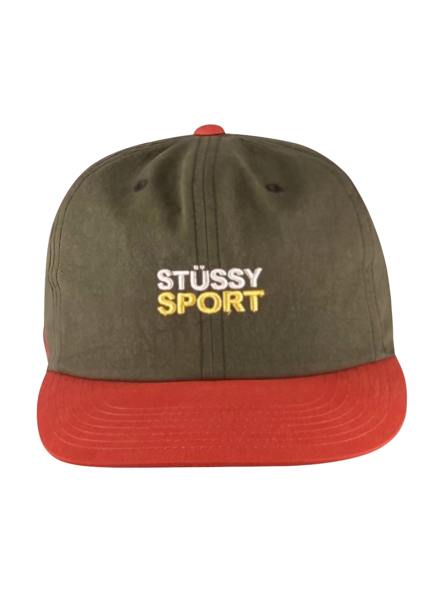 Stüssy Cap "washed stone" - Olive
