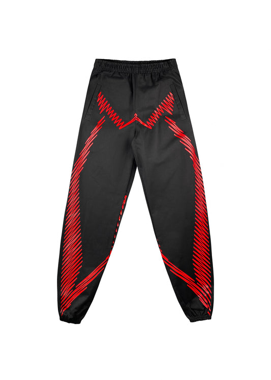 Marcelo Burlon Hose „Los Alerces Pant“ -black/red