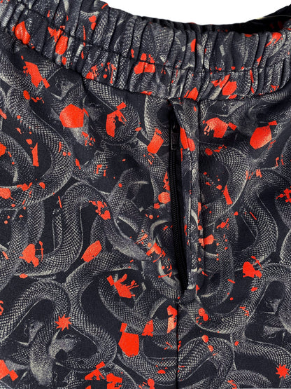 Marcelo Burlon Hose „Los Andres Pant All Over“ -grey/red