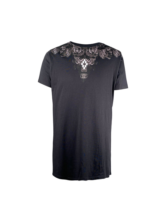 Marcelo Burlon Tee “dark rose” -black