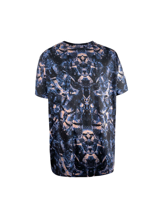 Marcelo Burlon T-Shirt “Allover Snakes Allover Snake Blue” -blue