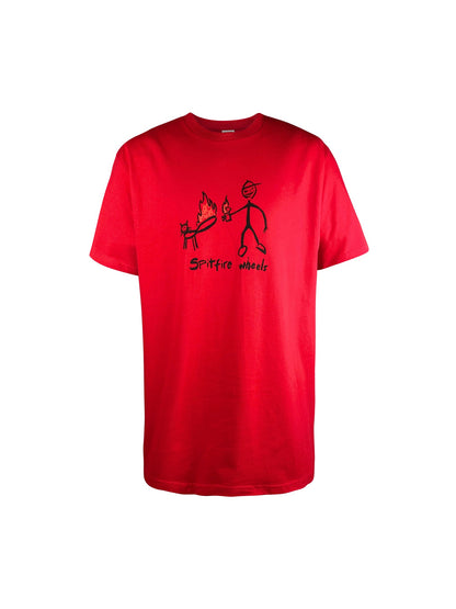 Supreme T-Shirt “Spitfire Cat” -red