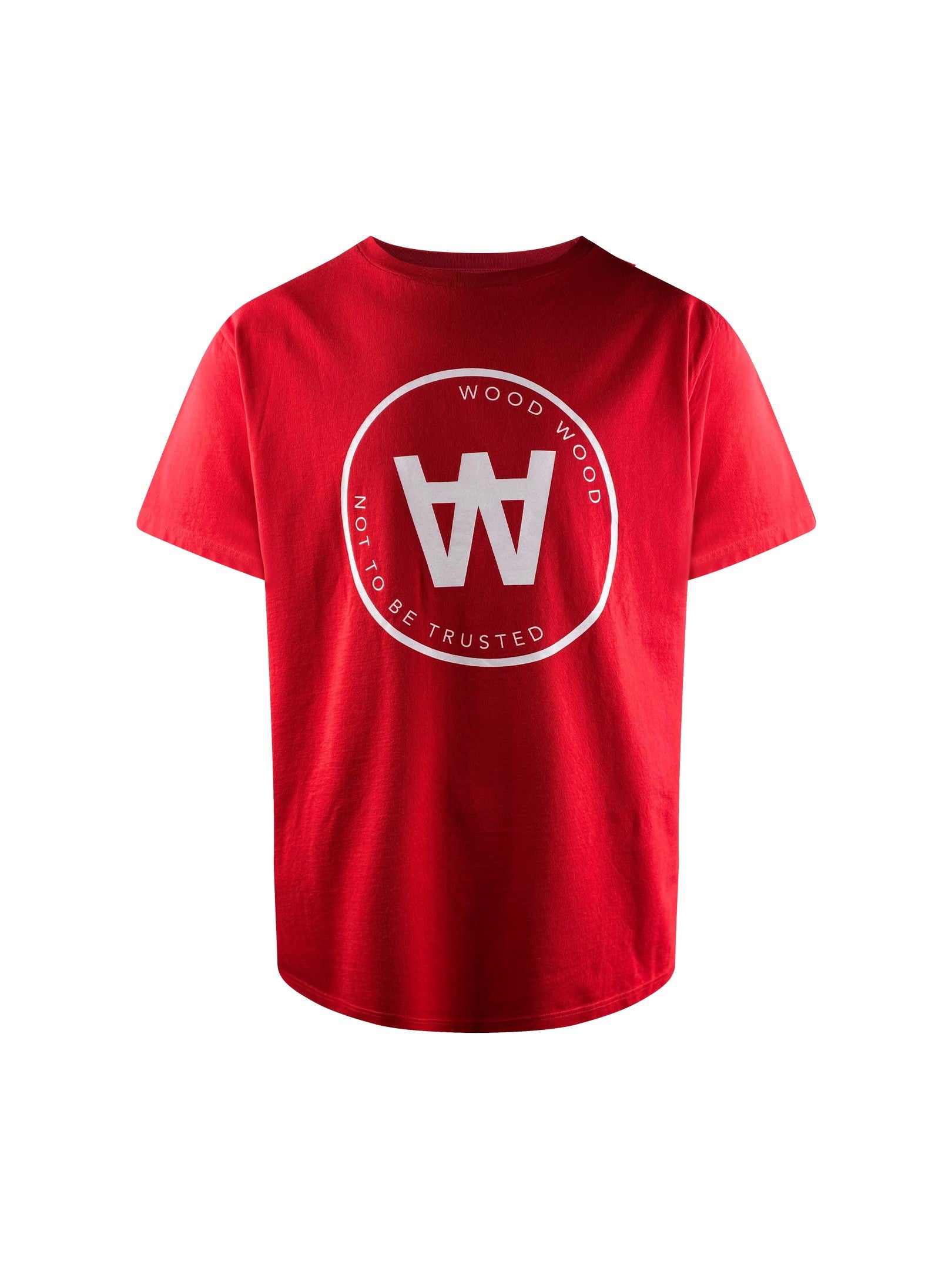 rotes Tee von der Marke Wood Wood T-Shirt “AA Seal T-Shirt” -red