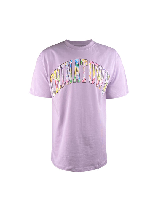 Chinatown Market Tee “Watercolor Arc” -purple