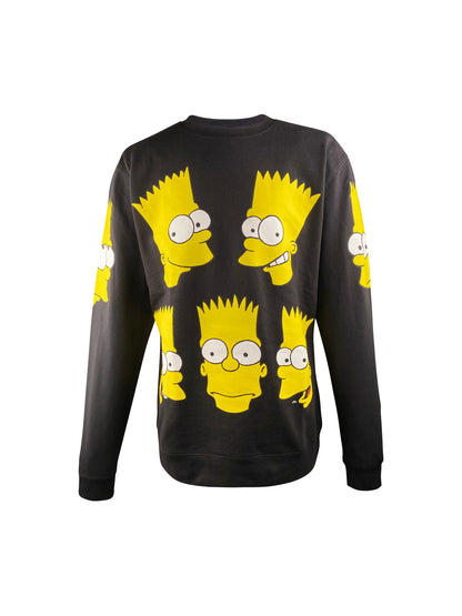 Chinatown Market Sweatshirt “Classic Bart Crew Neck Sweatshirt” -black