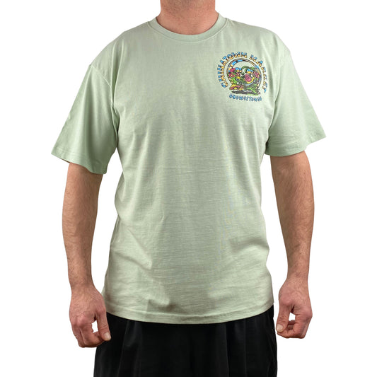 Chinatown Market Tee „Terrarium Co-Existence“ - Tea Green