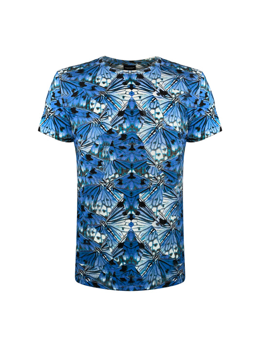 Marcelo Burlon Tee "Blue Butterfly"