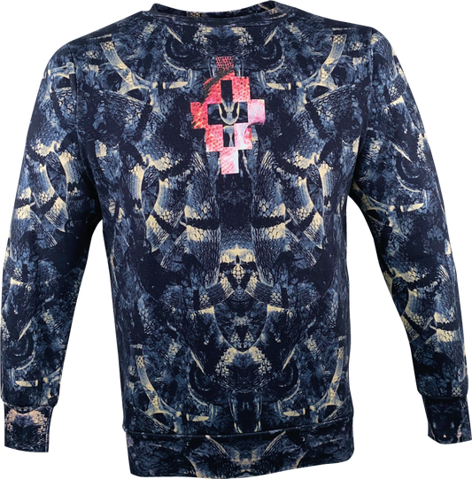 Marcelo Burlon Sweater "Cruz" -navy/multi