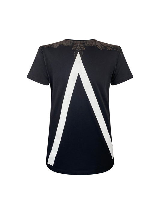 Marcelo Burlon Tee "Wings geometric" -black/white